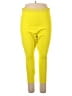 Yitty Solid Yellow Active Pants Size XL (estimated) - photo 1
