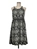 Apt. 9 Paisley Black Casual Dress Size M - photo 1