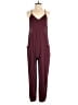 Shein Solid Burgundy Jumpsuit Size 4 - photo 1