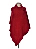 Unbranded 100% Viscose Red Poncho One size - photo 1