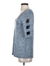 Jennifer Lopez Blue 3/4 Sleeve Top Size S - photo 5