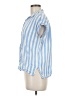 Old Navy Stripes Blue Short Sleeve Blouse Size M - photo 5