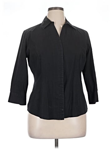 Riders by Lee 3/4 Sleeve Button-Down Shirt (view 1)