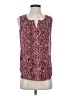 Left Coast by Dolan 100% Polyester Burgundy Sleeveless Blouse Size XS - photo 1