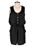 Express Outlet 100% Polyester Solid Black Romper Size XS - photo 1
