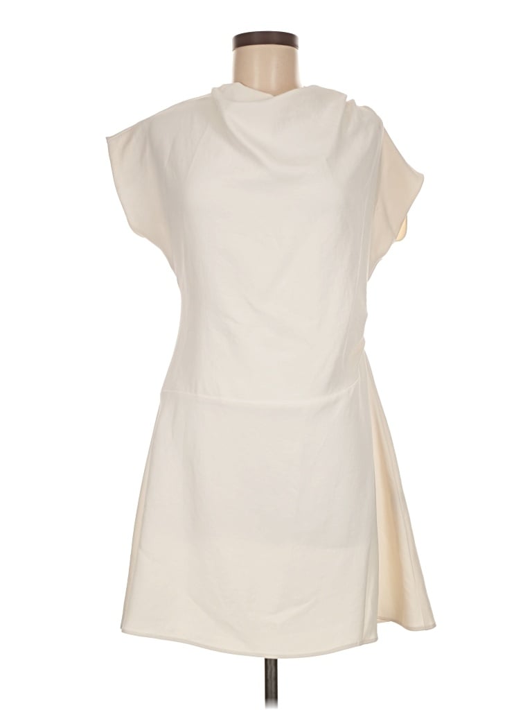 Pre-owned Zara Casual Dress In Ivory