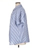Unbranded Stripes Blue Short Sleeve Blouse Size XL (estimated) - photo 5