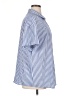 Unbranded Stripes Blue Short Sleeve Blouse Size XL (estimated) - photo 4