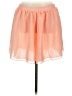 American Apparel 100% Polyester Solid Orange Casual Skirt Size XS - photo 1