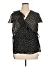 Lane Bryant Outlet 100% Polyester Stars Black Short Sleeve Blouse Size 14 - 16 Plus - photo 1