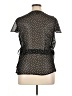 Lane Bryant Outlet 100% Polyester Stars Black Short Sleeve Blouse Size 14 - 16 Plus - photo 2