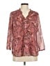 Daniel Rainn Paisley Pink 3/4 Sleeve Blouse Size M - photo 1