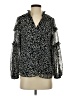 Vince Camuto 100% Polyester Black Long Sleeve Blouse Size S - photo 1