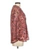 Daniel Rainn Paisley Pink 3/4 Sleeve Blouse Size M - photo 4