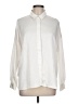 Zara Solid Ivory Long Sleeve Button-Down Shirt Size L - photo 1