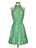 Unbranded Paisley Green Cocktail Dress Size S (estimated) - photo 1
