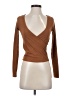 Self Esteem Brown Long Sleeve Top Size XS - photo 1