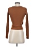 Self Esteem Brown Long Sleeve Top Size XS - photo 2