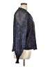 Aqua 100% Polyester Blue Long Sleeve Blouse Size XL - photo 4