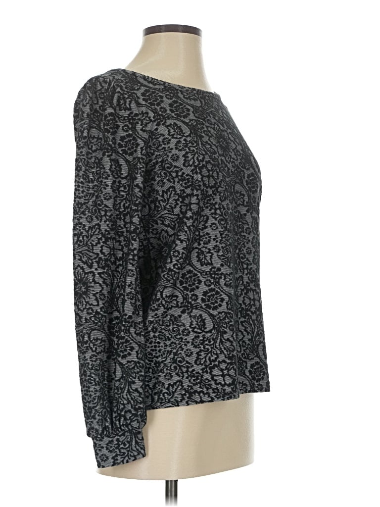 Pre-owned Ann Taylor Loft 3/4 Sleeve T-shirt In Black
