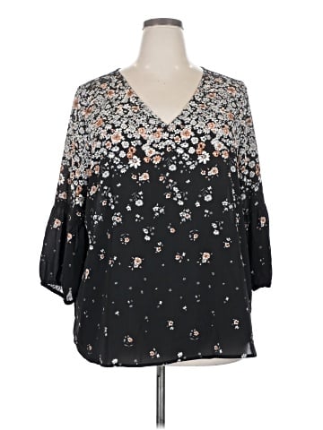 Collective Concepts 3/4 Sleeve Blouse (view 1)