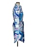 L'Agence Print Blue Casual Dress Size XXS - photo 4