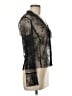 Express 100% Polyester Black Long Sleeve Blouse Size 9 - 10 - photo 4