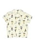 Baby Essentials 100% Cotton Print Ivory Short Sleeve Button-Down Shirt 3-6 MO / 6 MO - photo 1
