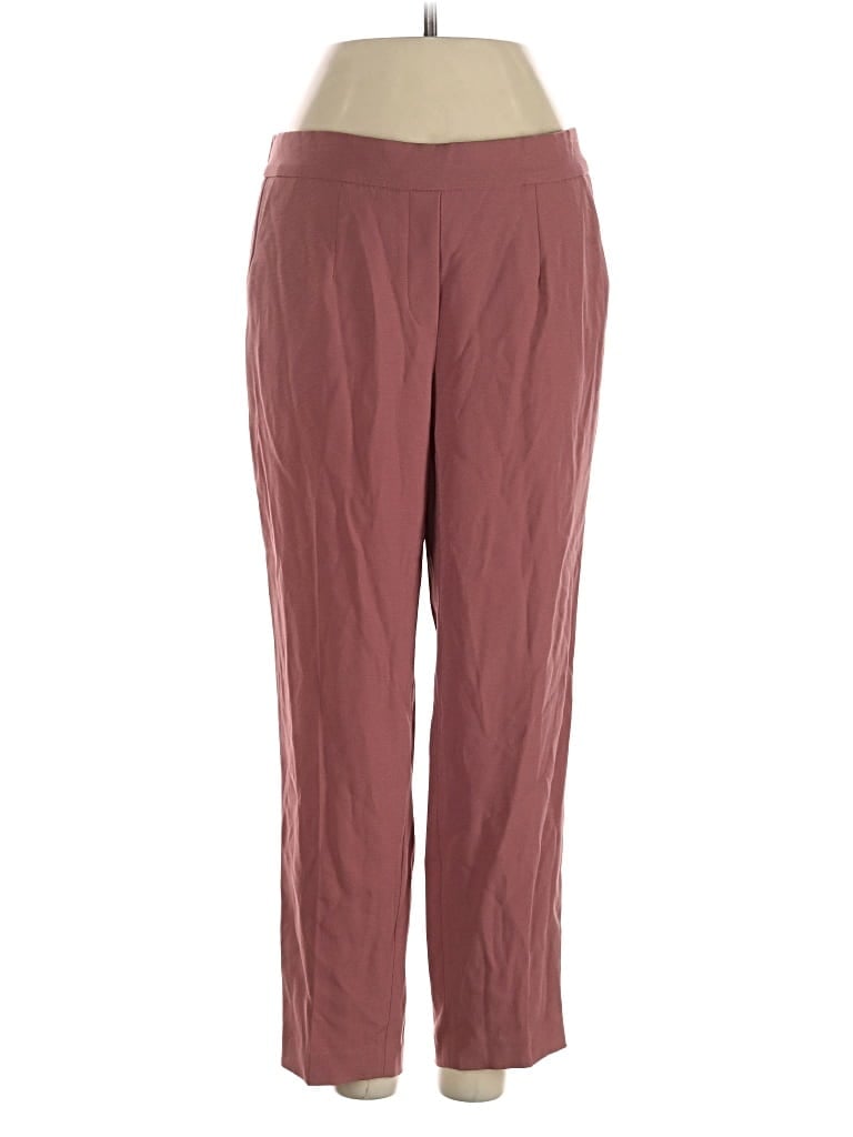 Pre-owned Babaton Casual Pants In Burgundy