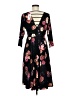 Torrid Floral Black Casual Dress Size Med Plus (00) - photo 2