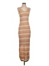 Lab Stripes Tan Casual Dress Size S - photo 1