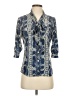 Yoana Baraschi 100% Polyester Blue 3/4 Sleeve Blouse Size S - photo 1