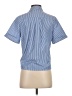 French Connection Stripes Blue Short Sleeve Blouse Size XS - photo 2