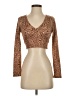 Altar'd State Brown Long Sleeve Top Size S - photo 1