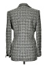 Ellen Tracy Houndstooth Gray Blazer Size 10 - photo 2