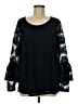 JunaRose Black Long Sleeve Blouse Size M - photo 1