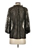 Caballero 100% Polyester Black 3/4 Sleeve Blouse Size S - photo 2