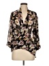 Leith Floral Black 3/4 Sleeve Blouse Size M - photo 1