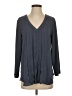 Ann Taylor 100% Polyester Gray Long Sleeve Blouse Size S - photo 1