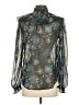 Bishop + Young 100% Polyester Teal Long Sleeve Blouse Size XS - photo 2
