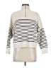 MNG Stripes Ivory Pullover Sweater Size M - photo 1