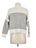MNG Stripes Ivory Pullover Sweater Size M - photo 2
