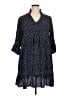 Unbranded 100% Polyester Polka Dots Blue Casual Dress Size XL - photo 1