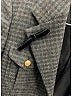 Prada Houndstooth Black Brown Wool Blazer Size EU (IT) 40 / US 4 - photo 7