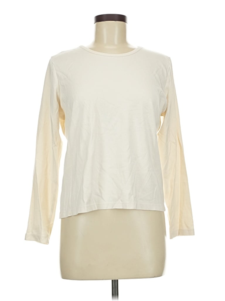 Pre-owned L.l.bean Long Sleeve T-shirt In White