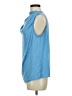 Halogen 100% Polyester Blue Sleeveless Blouse Size M - photo 5