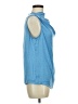 Halogen 100% Polyester Blue Sleeveless Blouse Size M - photo 4
