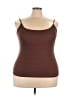 Shein Curve Brown Tank Top Size 4X - photo 1
