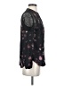 Chelsea28 100% Polyester Floral Black Long Sleeve Blouse Size XS - photo 4