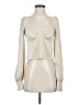XLE 100% Polyester Ivory Long Sleeve Blouse Size S - photo 1